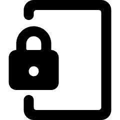 Door Lock Icon from Ultimate Bold Set