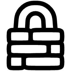 Encrypted Lock Icon from Plump Line Set