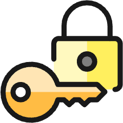 Key Lock 1 Icon from Ultimate Colors Set
