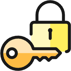 Key Lock Icon from Ultimate Colors Set