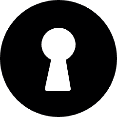 Keyhole Circle Icon from Ultimate Bold Set