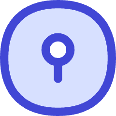 Keyhole Lock Circle Icon from Flex Duo Set