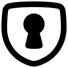 Keyhole Shield Icon from Plump Remix Set