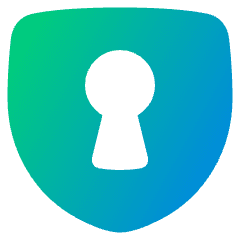 Keyhole Shield Icon from Plump Gradient Set