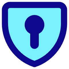 Keyhole Shield Icon from Core Pop Set