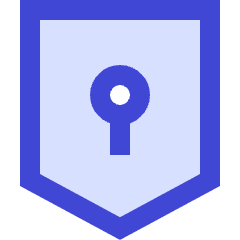 Keyhole Shield Icon from Sharp Duo Set