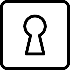 Keyhole Square Icon from Ultimate Light Set