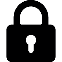 Lock 1 Icon from Ultimate Bold Set