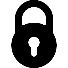 Lock 4 Icon from Ultimate Bold Set