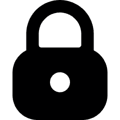 Lock 6 Icon from Ultimate Bold Set