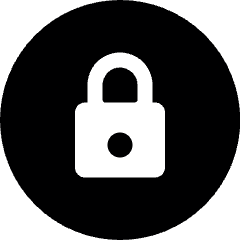Lock Circle 1 Icon from Ultimate Bold Set