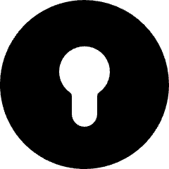 Lock Circle Icon from Micro Solid Set