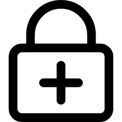 Lock Encryption Add Icon from Core Line Set