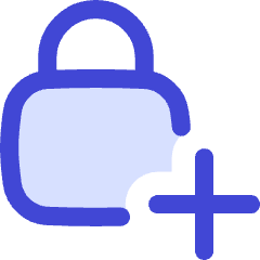 Lock Encryption Add Icon from Flex Duo Set