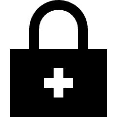Lock Encryption Add Icon from Sharp Solid Set