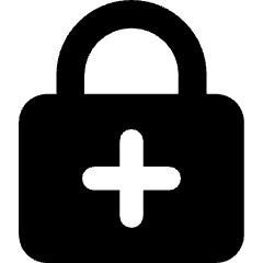 Lock Encryption Add Icon from Core Solid Set