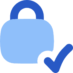 Lock Encryption Check Active Icon from Flex Flat Set