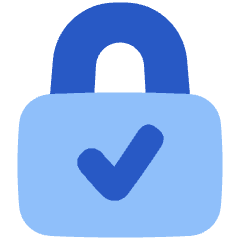 Lock Encryption Check Active Icon from Plump Flat Set