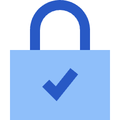 Lock Encryption Check Active Icon from Sharp Flat Set