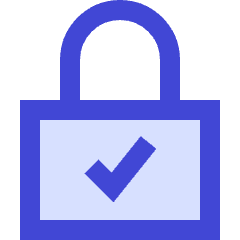 Lock Encryption Check Active Icon from Sharp Duo Set