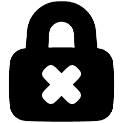 Lock Encryption Off Icon from Plump Solid Set