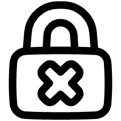 Lock Encryption Off Icon from Plump Line Set