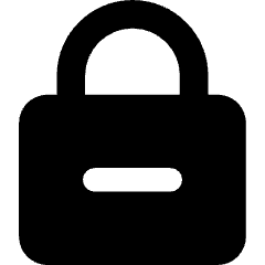 Lock Encryption Remove Icon from Core Solid Set