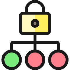 Lock Hierarchy Icon from Ultimate Colors Set