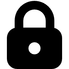 Lock Icon from Micro Solid Set