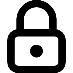 Lock Icon from Micro Line Set