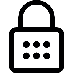 Lock Password Icon from Ultimate Regular Set