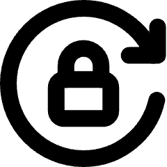 Lock Rotation Icon from Micro Line Set