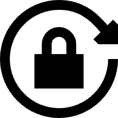 Lock Rotation Icon from Sharp Solid Set