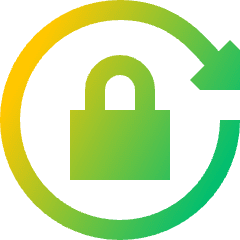 Lock Rotation Icon from Sharp Gradient Set