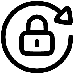 Lock Rotation Icon from Plump Line Set