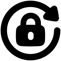 Lock Rotation Icon from Plump Solid Set