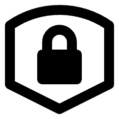 Lock Shield Icon from Nova Line Set