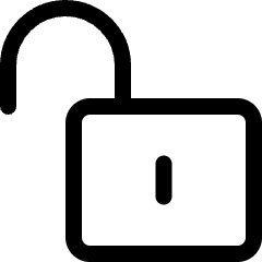 Lock Unlock Icon from Ultimate Regular Set