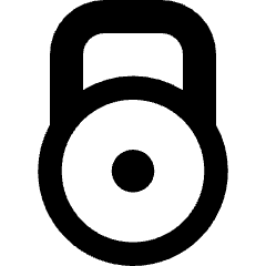 Padlock Circle 1 Icon from Core Remix Set