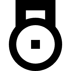 Padlock Circle 1 Icon from Sharp Remix Set