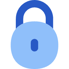Padlock Circle 1 Icon from Flex Flat Set