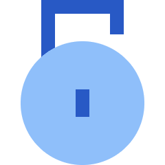 Padlock Circle 2 Icon from Sharp Flat Set