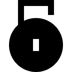 Padlock Circle 2 Icon from Sharp Solid Set