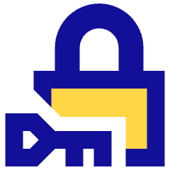 Padlock Key Icon from Sharp Pop Set