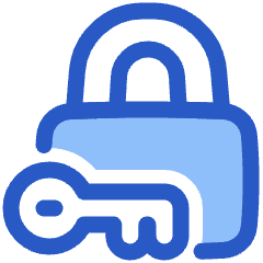 Padlock Key Icon from Plump Duo Set
