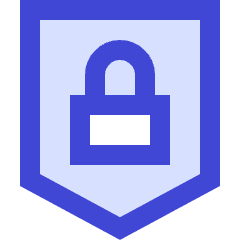 Padlock Shield Icon from Sharp Duo Set