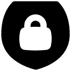 Padlock Shield Icon from Flex Solid Set