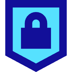 Padlock Shield Icon from Sharp Pop Set