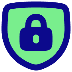 Padlock Shield Icon from Plump Pop Set