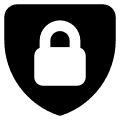 Padlock Shield Icon from Core Solid Set